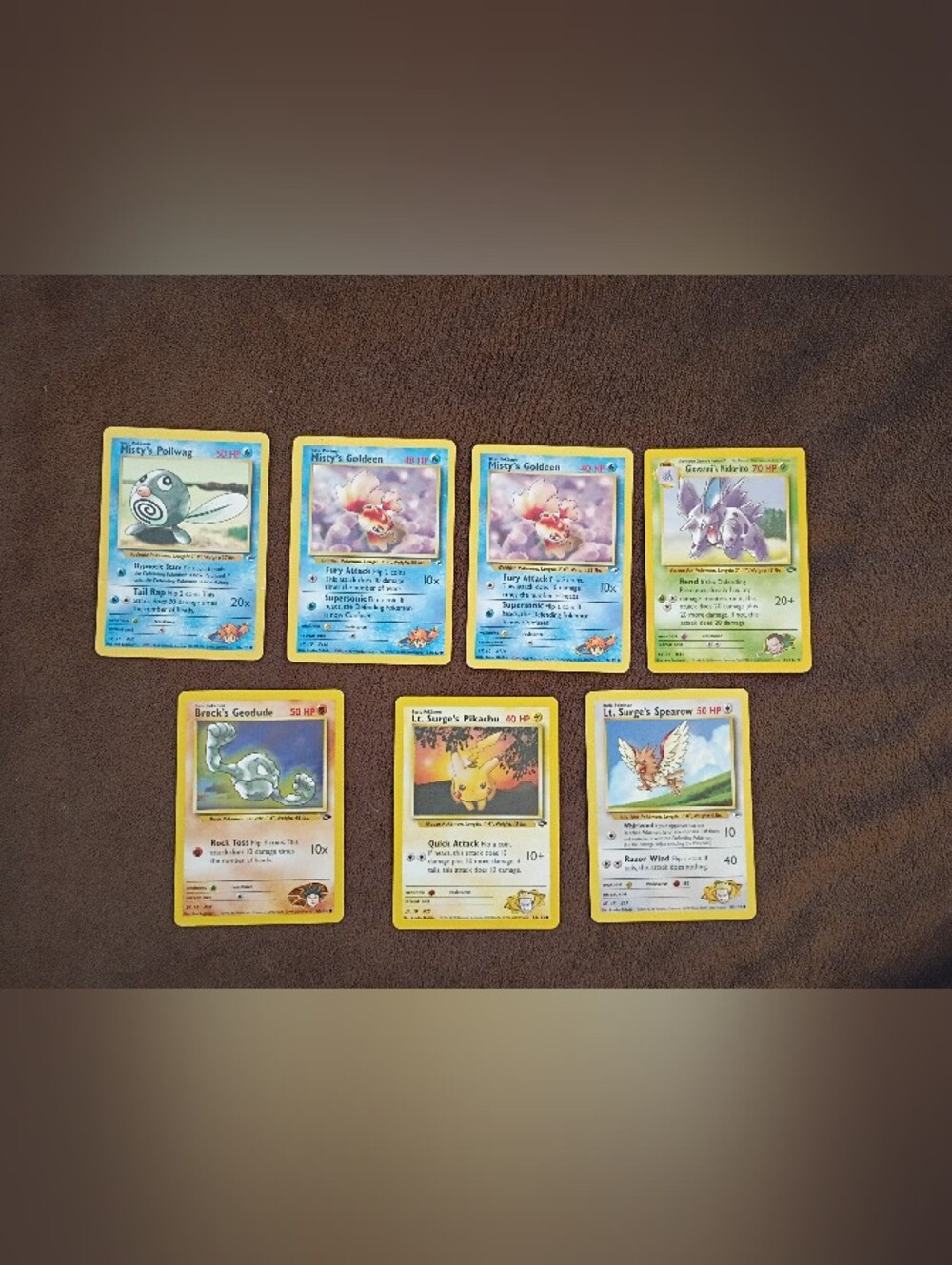 Vintage Pokemon Lot Of 7 Cards
